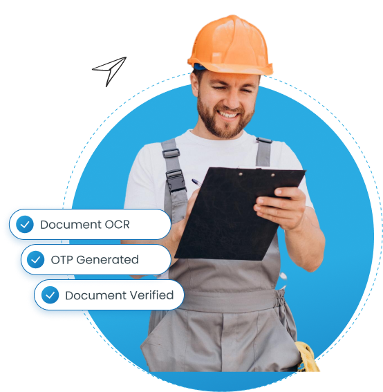 worker doing inspection illustration